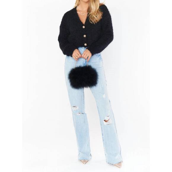 NEW SHOW ME YOUR MUMU tea time cardi in black - Picture 4 of 5